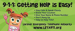 Getting Help for 911 is easy. This graphic from Colorado is meant to teach kids how to use their phones to dial the emergency number.