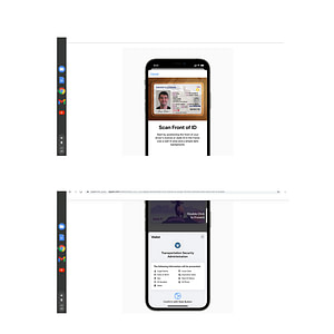 Two examples of what a digital driver's license on phone looks like and the specific data is might query for.