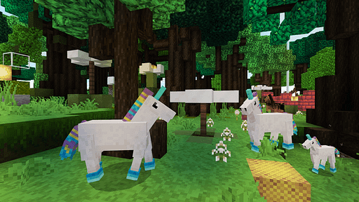 Image from Noxcrew. Ponies you can buy with Minecoins for the game.